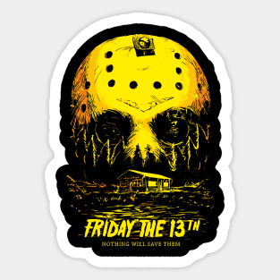 friday the 13th Sticker